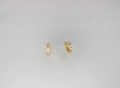 Brinco Dourado Argola com Zircônia