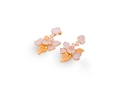 Brinco Dourado Luxo Flor de Pedras fusion Gelo